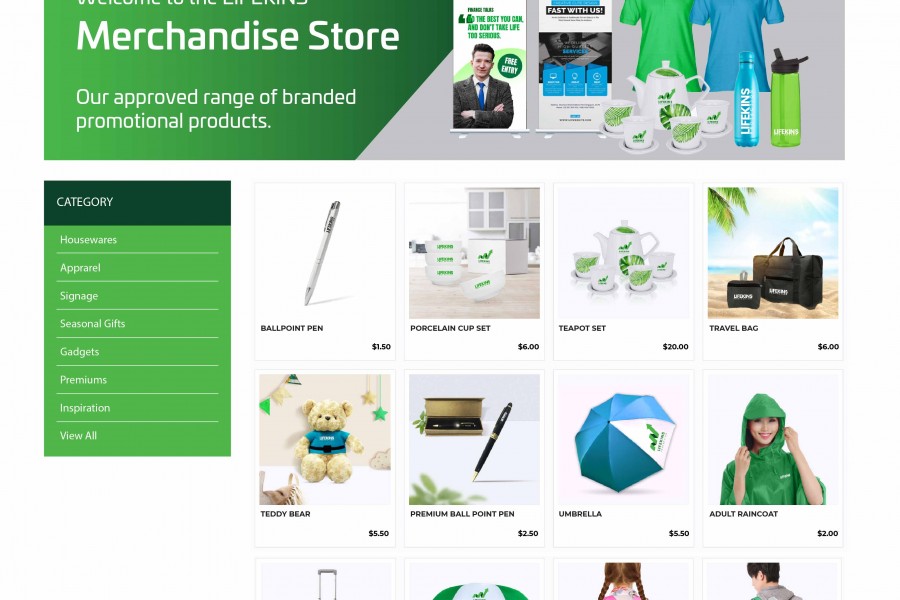 Online Merchandise Store Solution for The Finance and Insurance Corporations