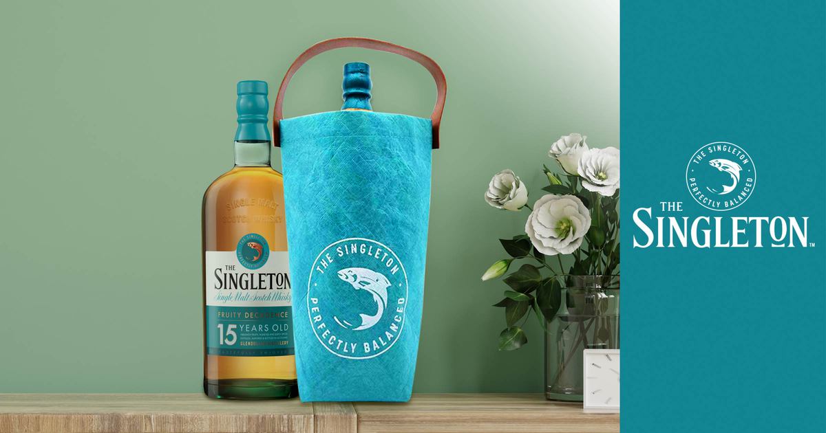 Singleton Eco-Friendly Tyvek Whisky Bottle Carrier