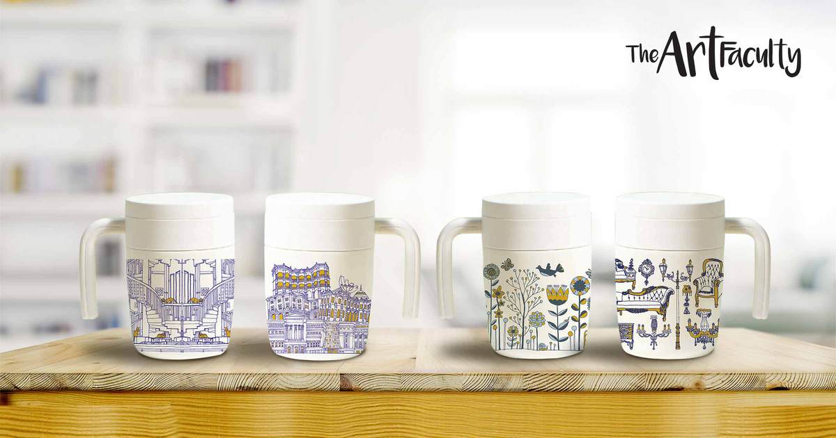 The Art Faculty Tabletop Thermal Mug — Retail Merchandise