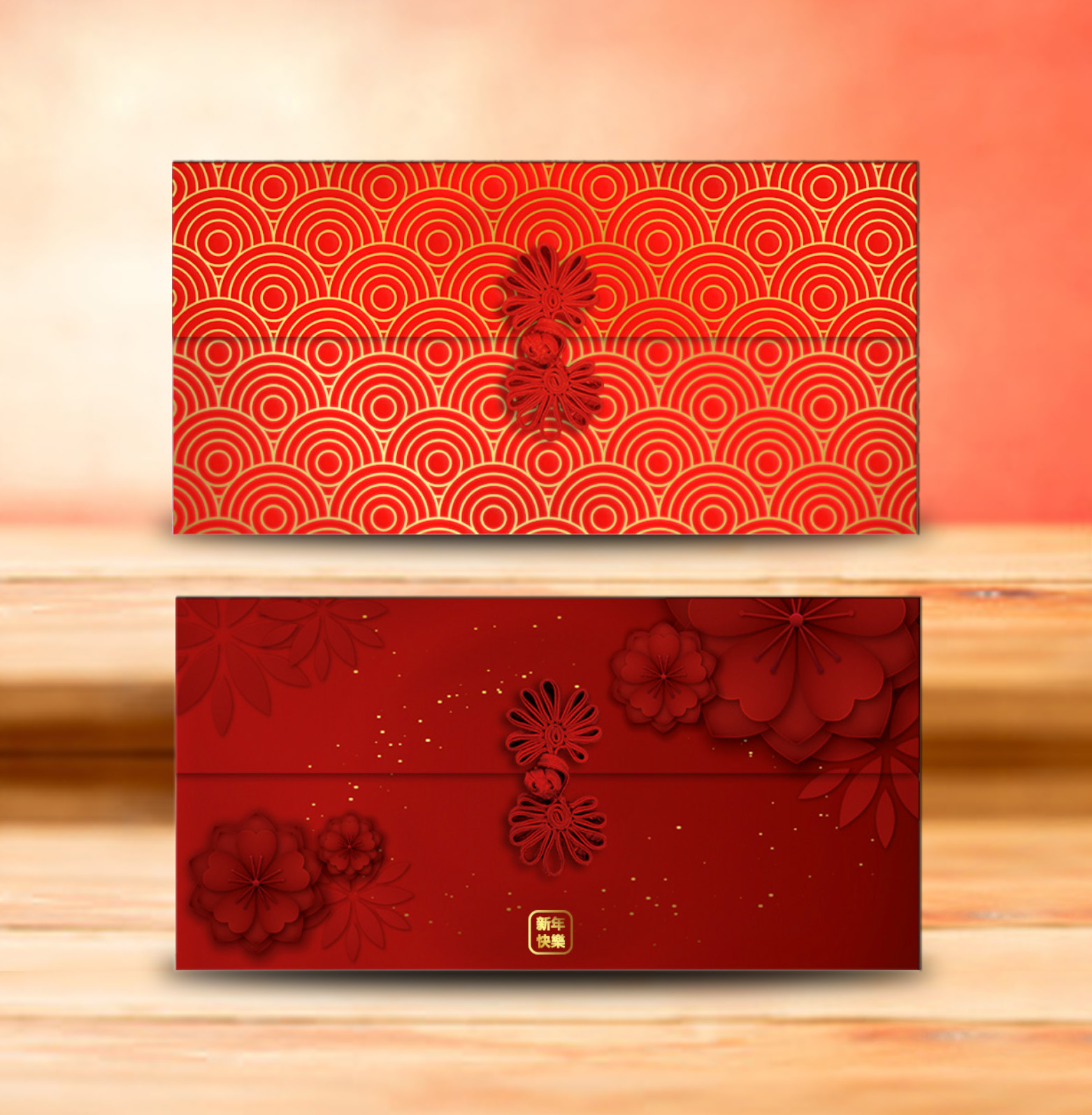 Customised Silk Red Packet Holder