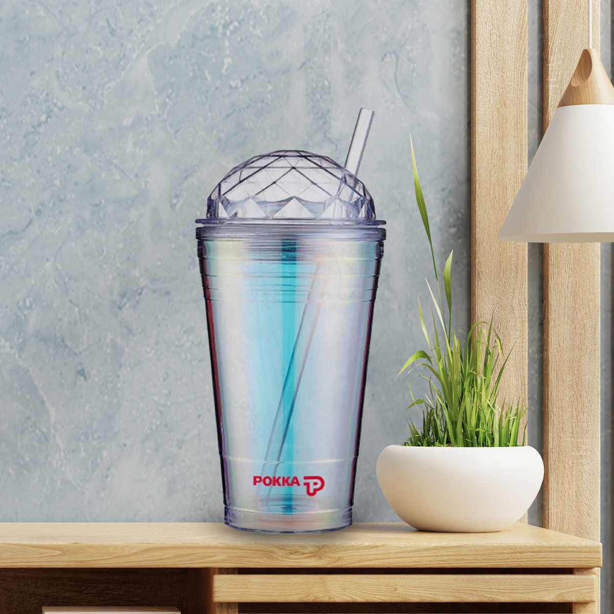 Sparky Double Wall Tumbler with Straw (560ml)