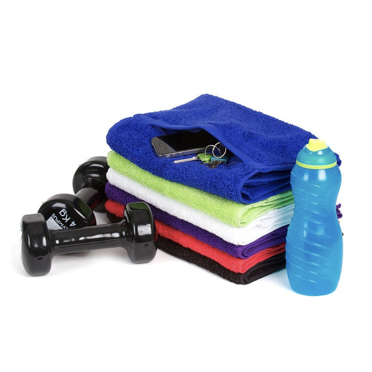 Gym Towel with Zipped Pocket