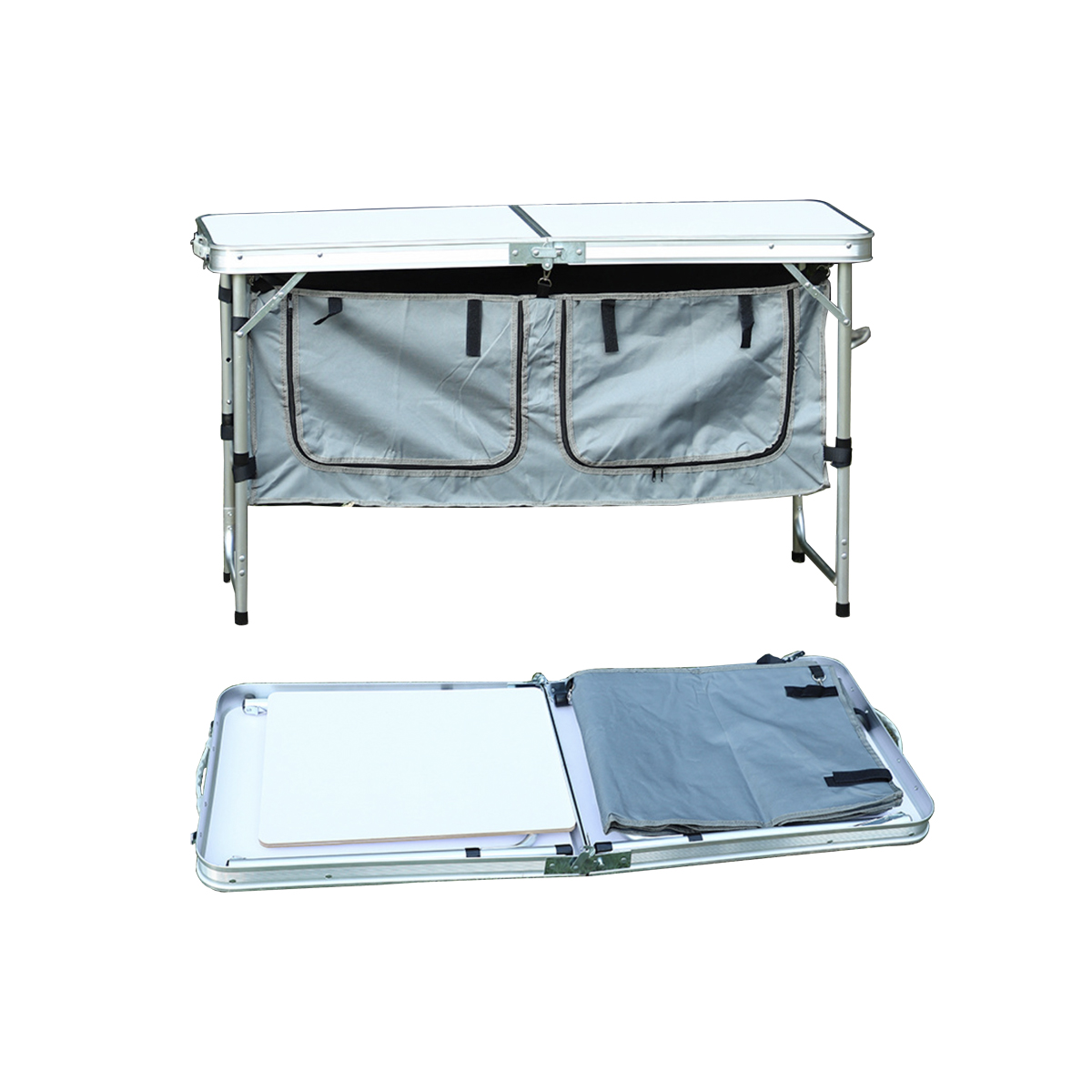 Foldable Outdoor Table with Storage