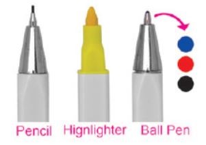 5pcs Pen Set (Pencil / Highlighter)