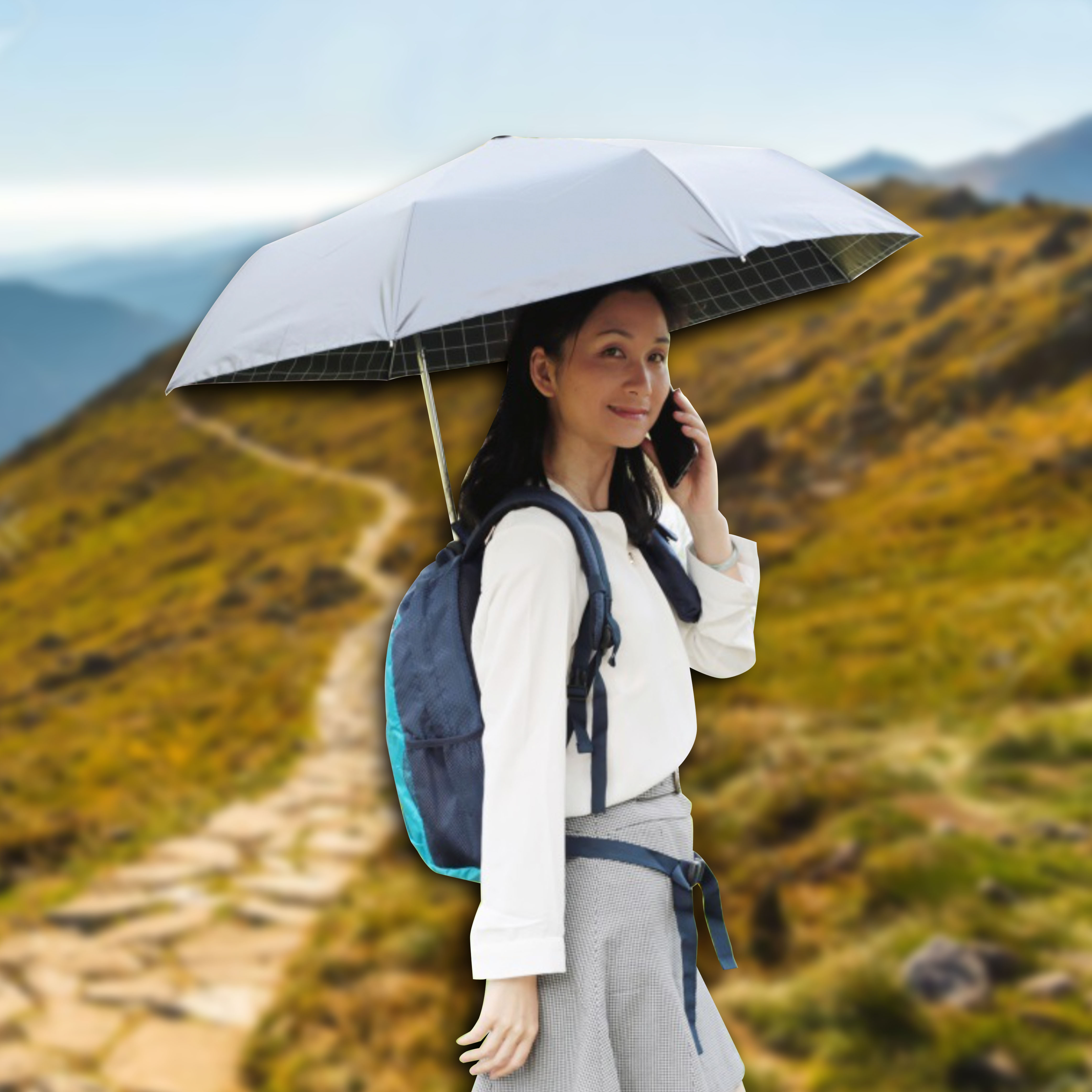 hands free umbrella backpack