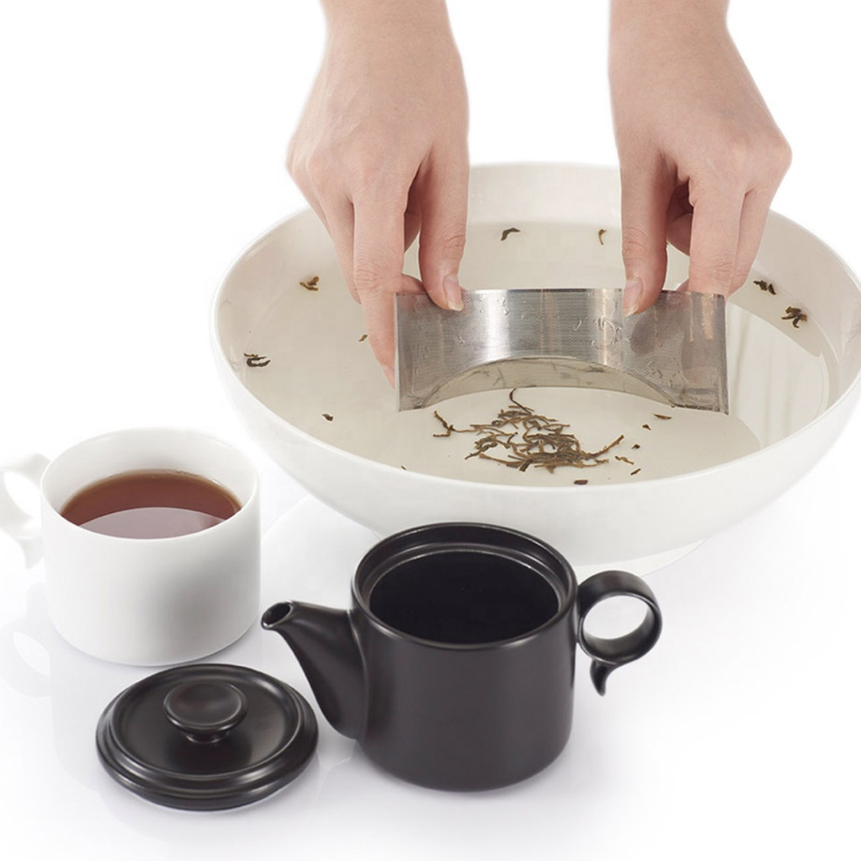 Stackable Tea Pot with Cup Set