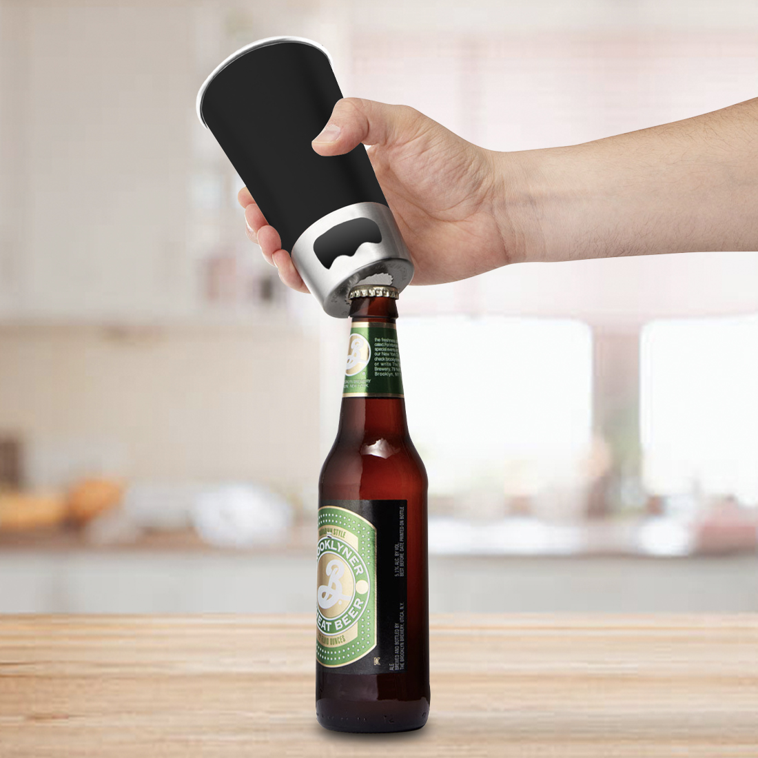 Bottle Opener Stainless Steel Cup