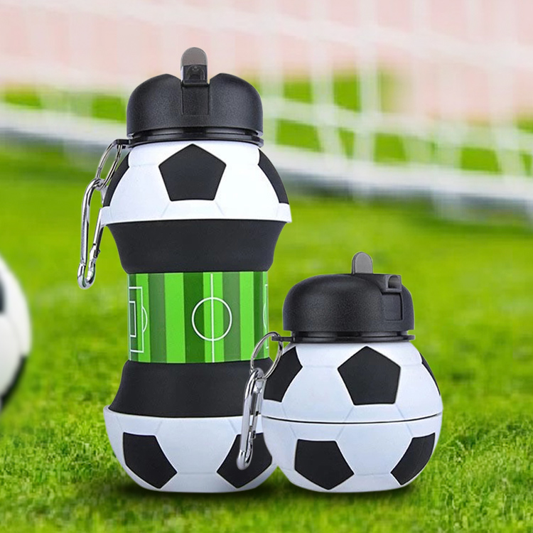 Soccer Collapsible Water Bottle (550ml)