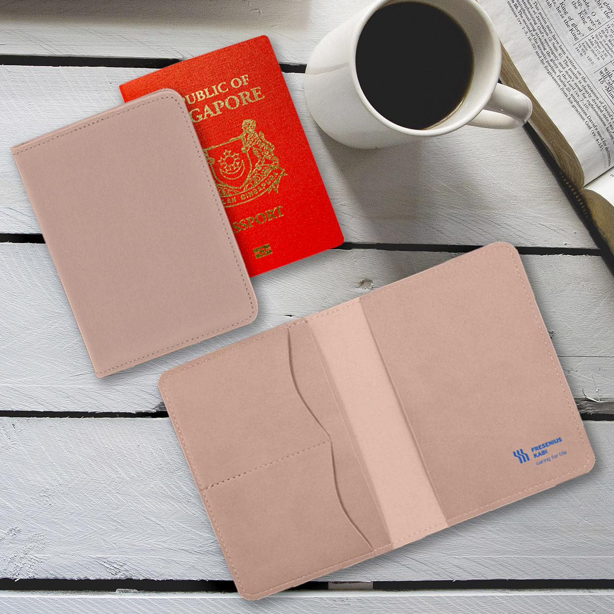 Customised PU Leather Passport Holder