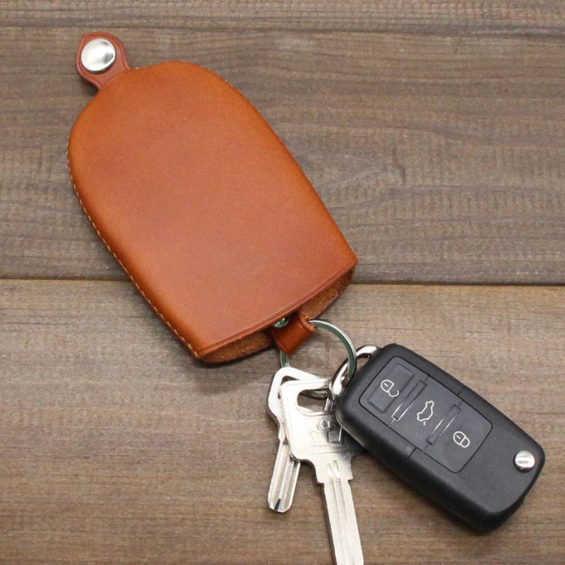 Waterborne PU Leather Key Pouch