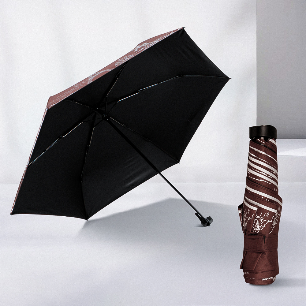 21 inch Windproof 4 Fold Umbrella