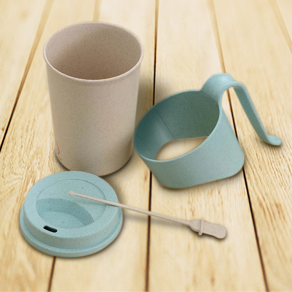 Wheat Straw Coffee Cup with Handle