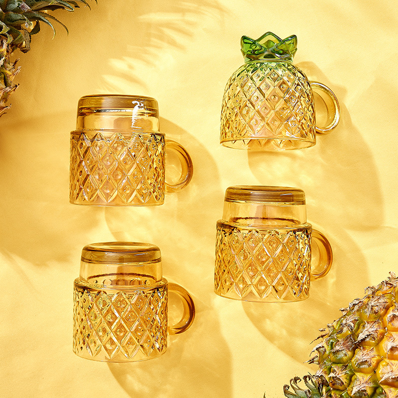 Good Luck Pineapple Mug Set