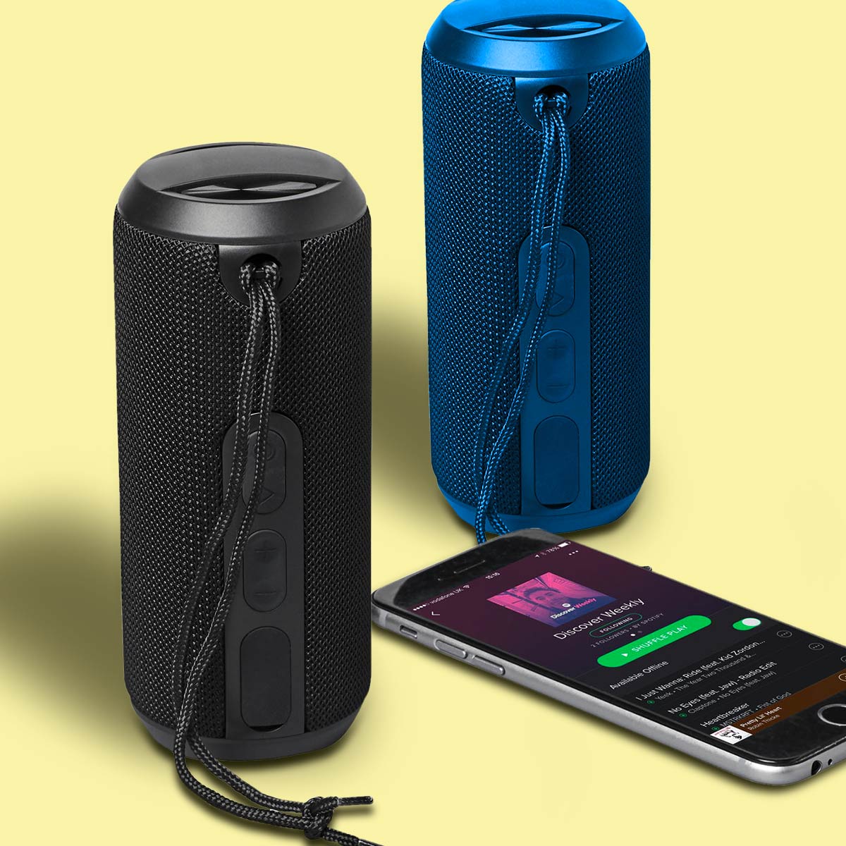 Rugged fabric outdoor waterproof Bluetooth speaker