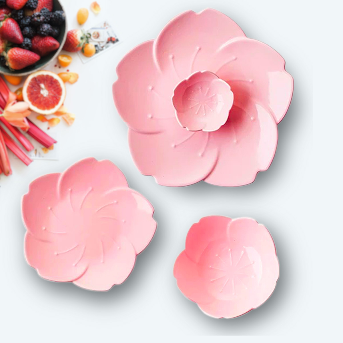 Floral Ceramic Serving Plates