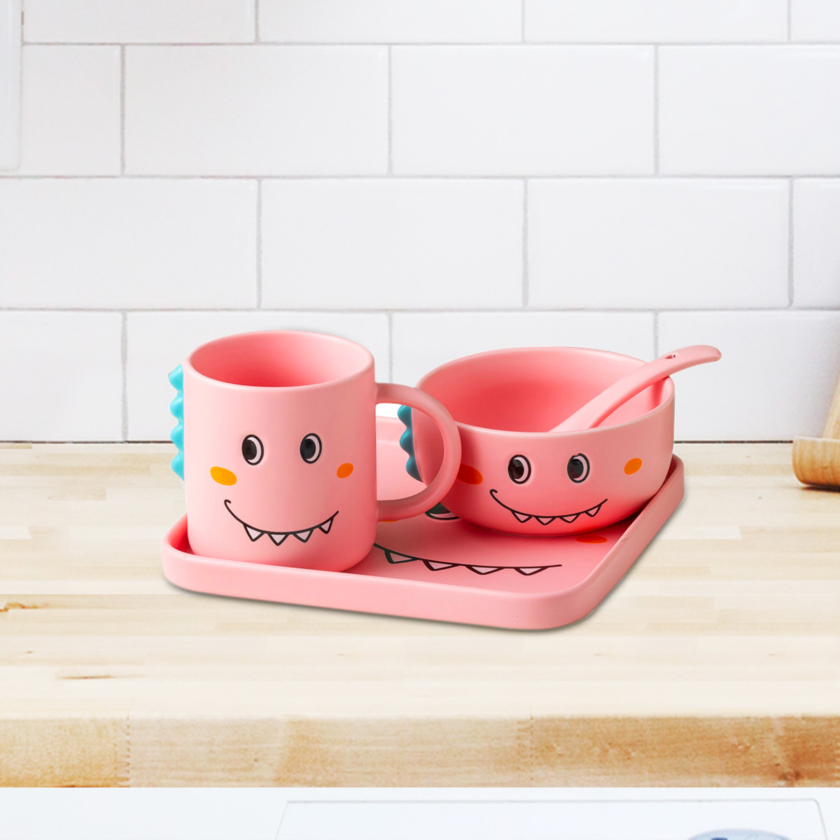 Cartoon Design Ceramic Personal Dining Set