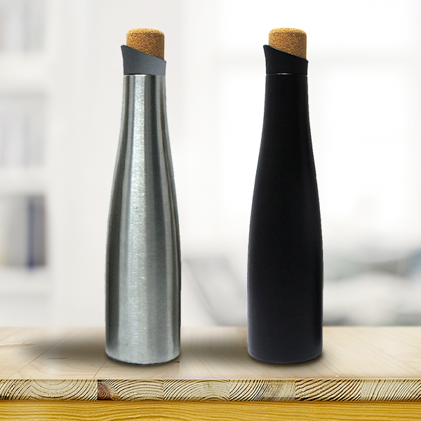 Stainless Steel Bottle with Cork Lid (500ml)