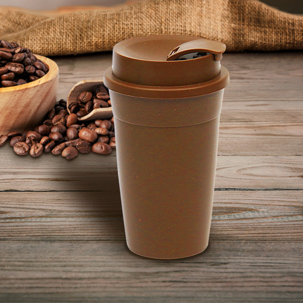 Reusable On-The-Go Tumbler Made from Coffee Grounds
