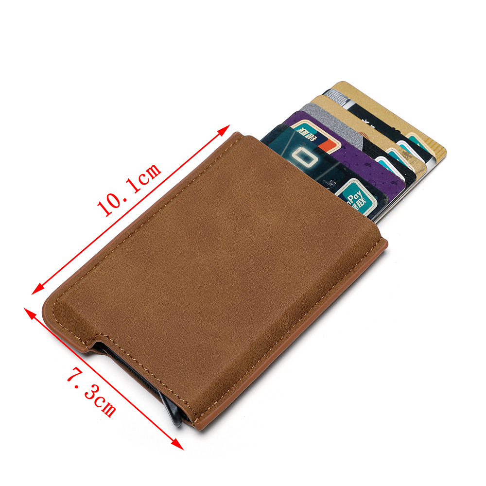 Leather Anti-Theft RFID Card Case