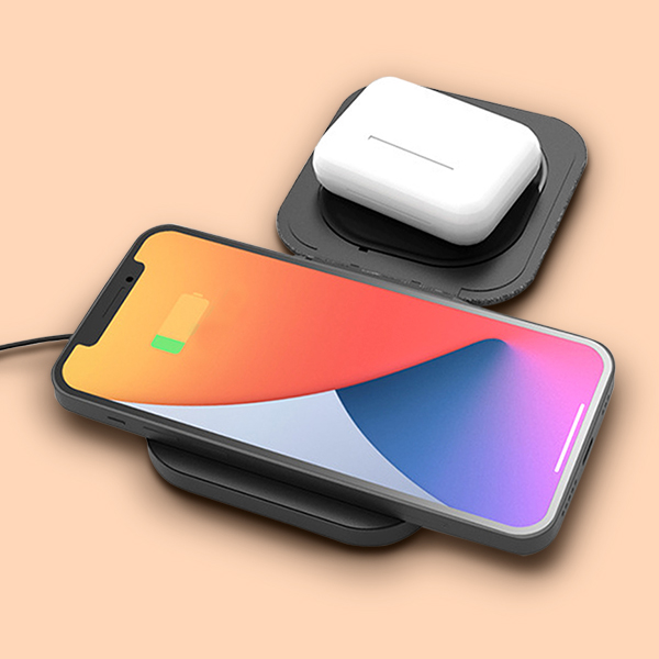 2-in-1 Compact Foldable Wireless Charger