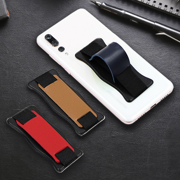 Waterborne PU Leather Phone Mount Grip and Stand