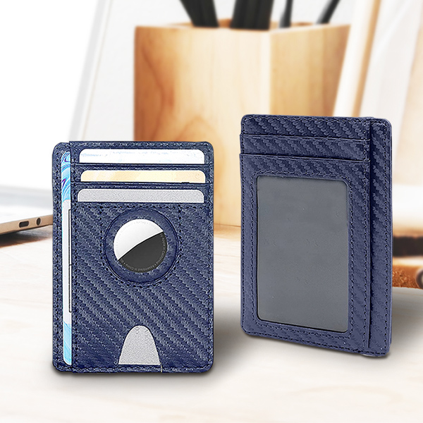 Waterborne PU Leather Airtag Card Holder