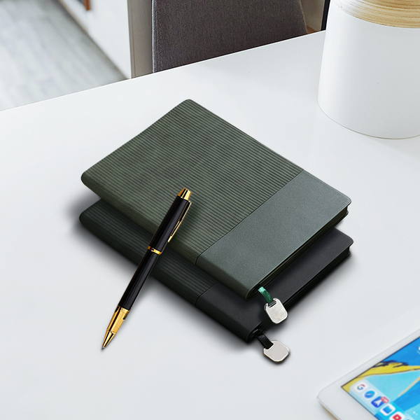 Premium PU Leather Cover Notebook with Pen Gift Set