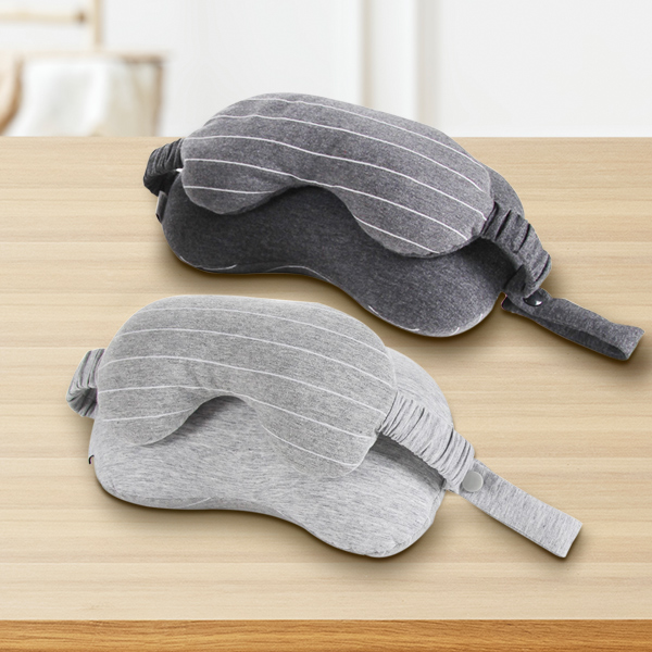 Travel Neck Cushion Set with Attached Sleep Mask