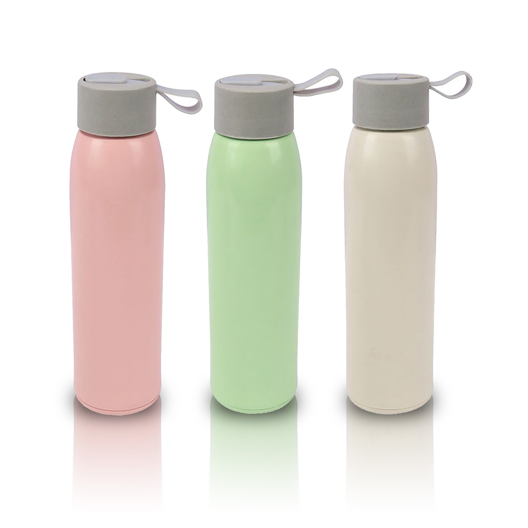 Slim Bamboo Glass Bottle (300ml)